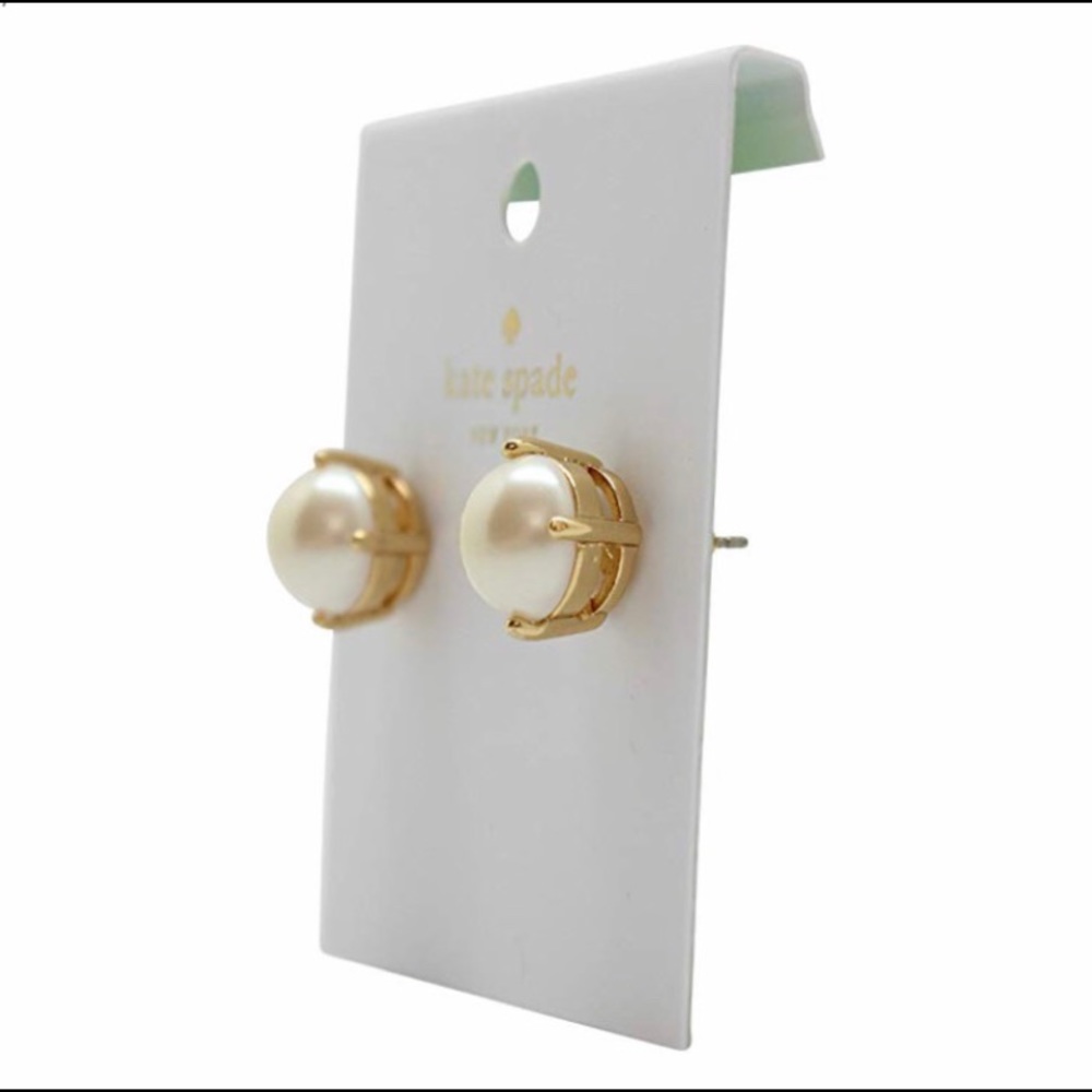 NWT Kate Spade Pearl Gumdrop Studs - Picture 2 of 6